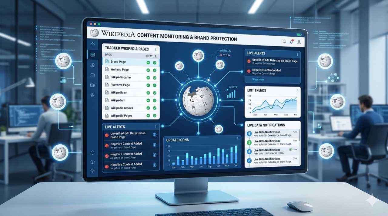 Wikipedia page monitoring dashboard with live alerts and tracked edits